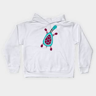 Aboriginal Art - Turtle New 2 Kids Hoodie